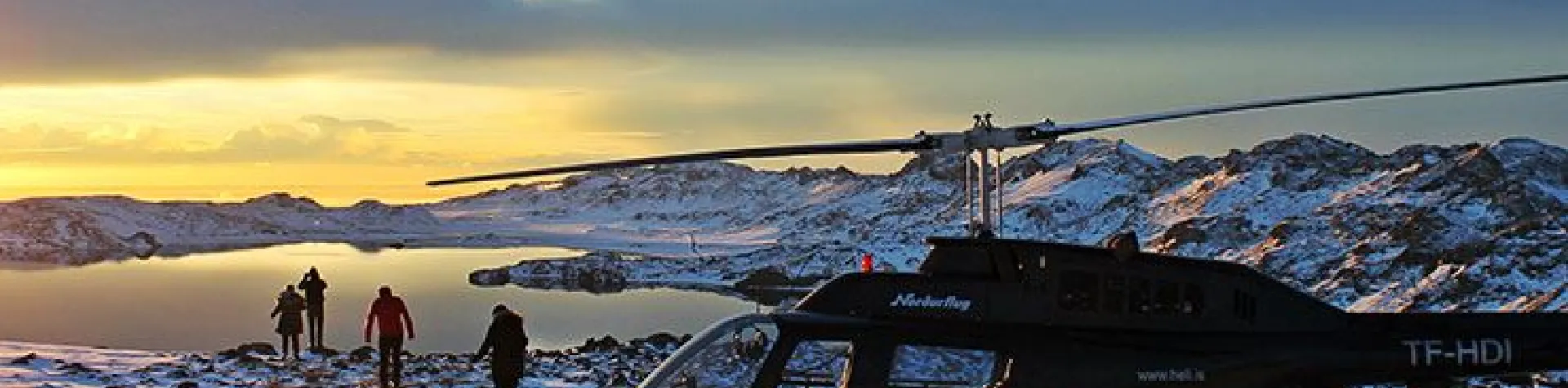 Helikoptertur over Reykjavík inkl. fjelltop (ettermiddag/30-45min) (M04)