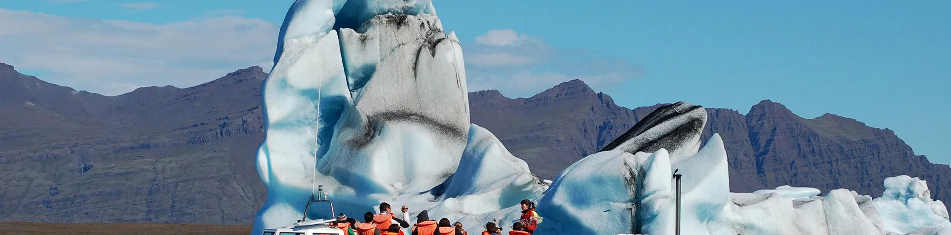 Jökulsárlón Glacial Lagoon & boat trippick-up 7 AM/14.5 hrs (A10)