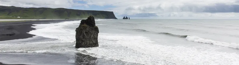 lavastrand, sydkusten, reynisfjara, island