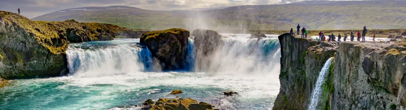 Goðafoss-fossen, fotografert av Kim Henneberg.