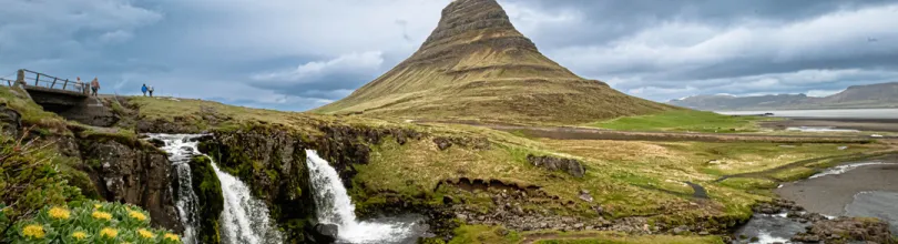 Fjellet Kirkjufell, fotografert av Lisbeth Johansson.