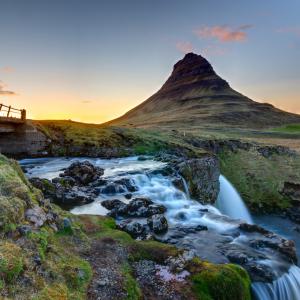 Kirkjufell på Snæfellsnes-halvøya på Island