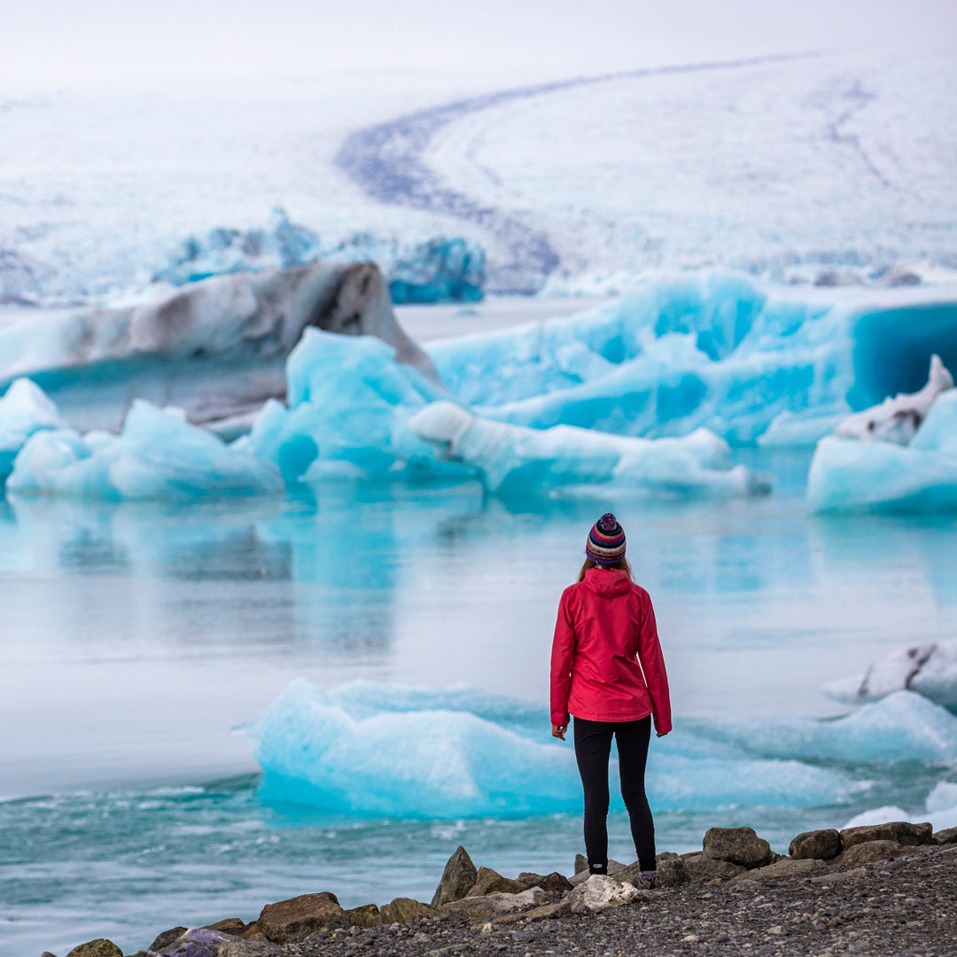 Jökulsárlón på Island.